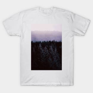Vibrant Violet Misty Forest T-Shirt
